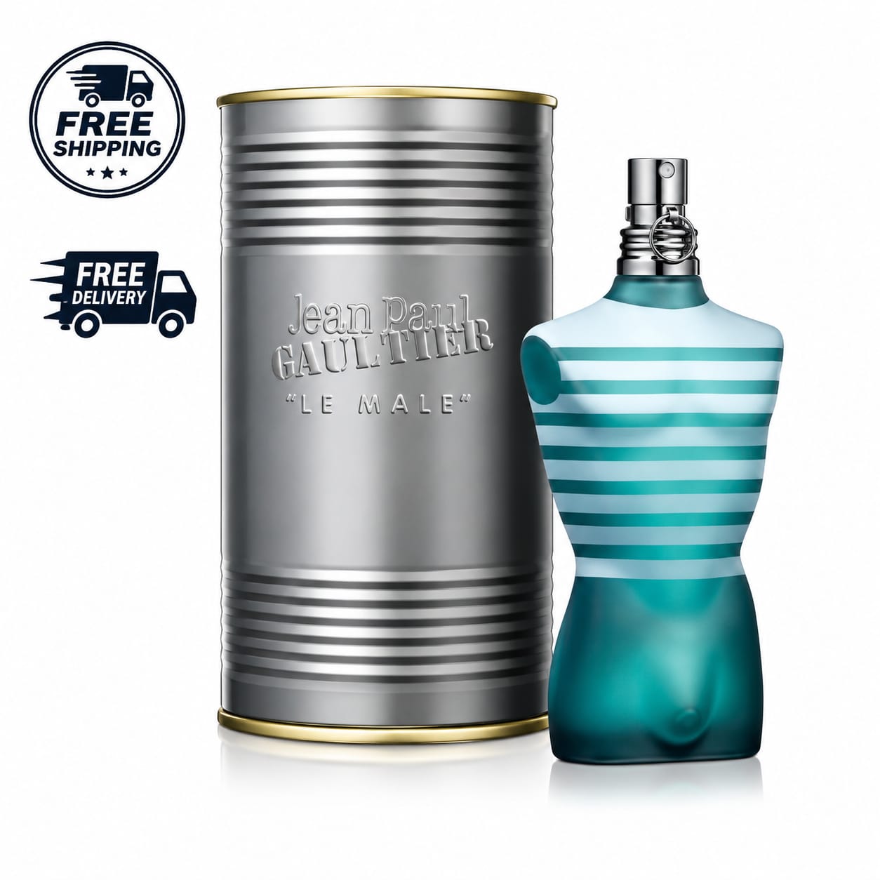 Jean Paul Gaultier Le Male Eau de Toilette Spray for Men – 4.2 oz / 125 ml