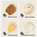 Precision Electronic Scale Food Spoon Scale Weighing Tool Dog Cat Feeding Food Measuring Spoon Digital Display Kitchen Scale
