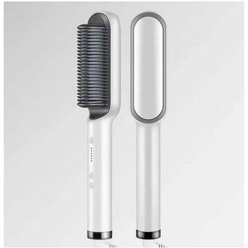 New 2 In 1 Hair Straightener Hot Comb Negative Ion Curling Tong Dual-purpose Electric Hair Brush
