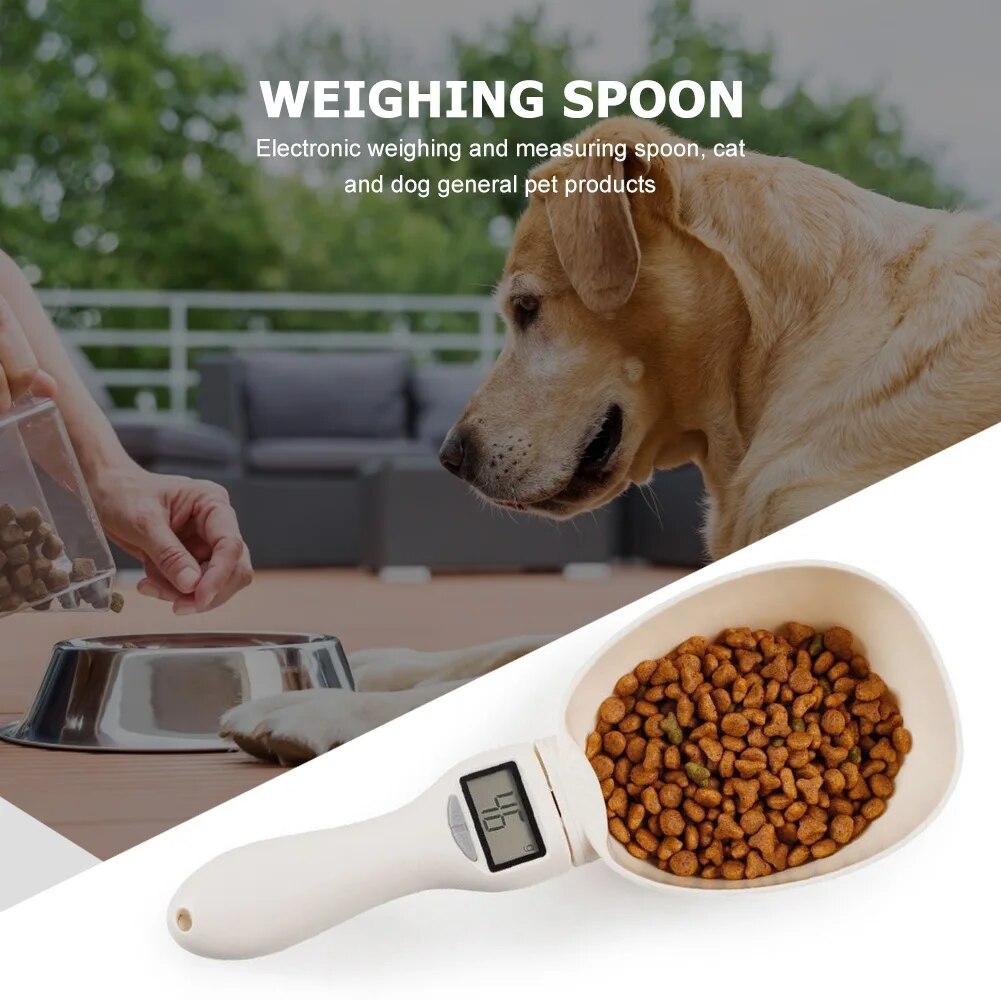 Precision Electronic Scale Food Spoon Scale Weighing Tool Dog Cat Feeding Food Measuring Spoon Digital Display Kitchen Scale