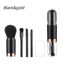 4 In 1 Telescopic Makeup Brush Portable 4pcs/set Travel Makeup Brushes Eyeshadow Loose Powder Brush Beauty Tools