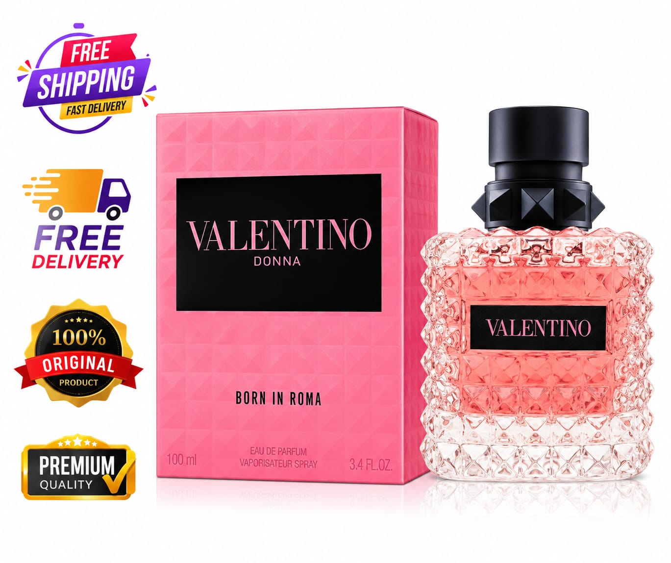 Valentino Donna Born in Roma Eau de Parfum for Women – 100ml / 3.4 fl oz